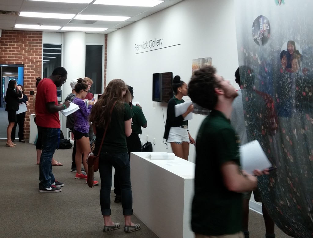 A class visits the gallery.