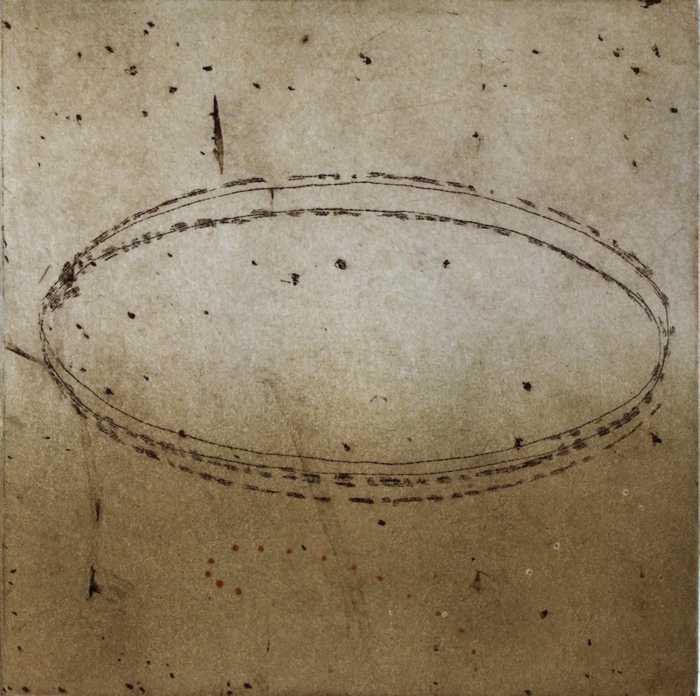 ORBIT (EV 6/30), by Anne Smith. 2014, etching with chine collé.
