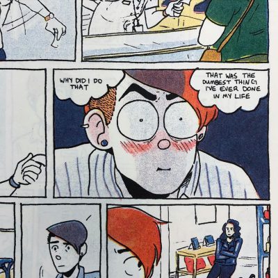 cropped image of a comics panel from Athena Naylor's "The Checkout Counter"